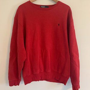 Vintage Red Polo Crewneck